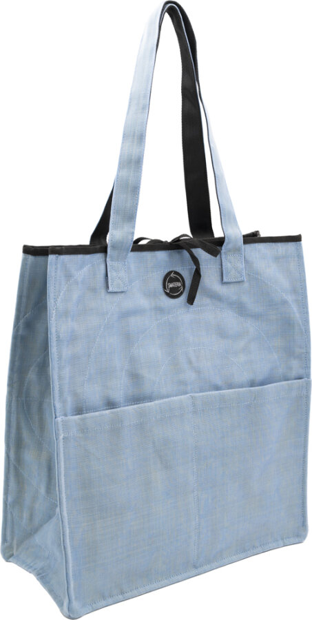 Shopper L, dusty blue
