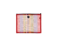 Limited Edition, transparente Innentasche: Rot gestreift